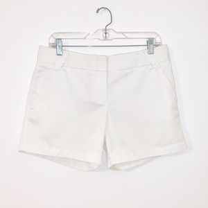 J. Crew White Chino Shorts